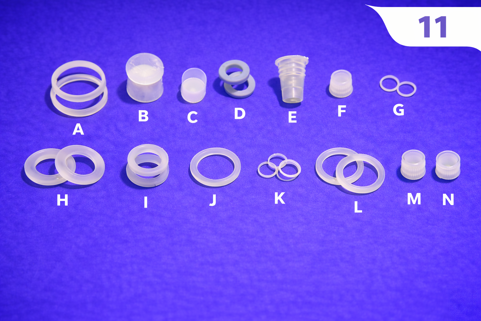 Silicone Rubber Diagnostic Components Collection